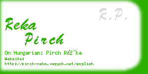 reka pirch business card